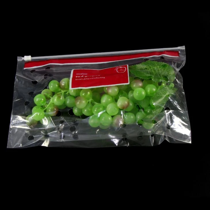 Gamintojai skaidri Zip Lock Cpp plastiko vaisių pakavimo maišas