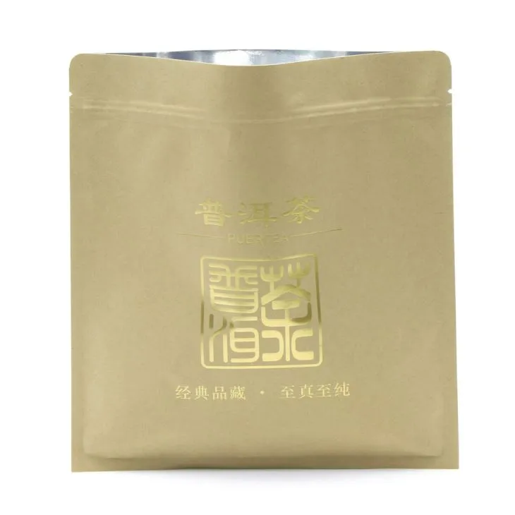 Kraft popieriaus trys pusės plombos folija arbatos maišelis