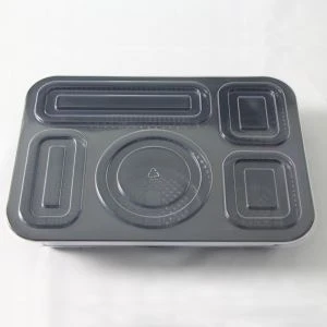 Plastikiniai maisto konteineriai greito maisto pakavimui