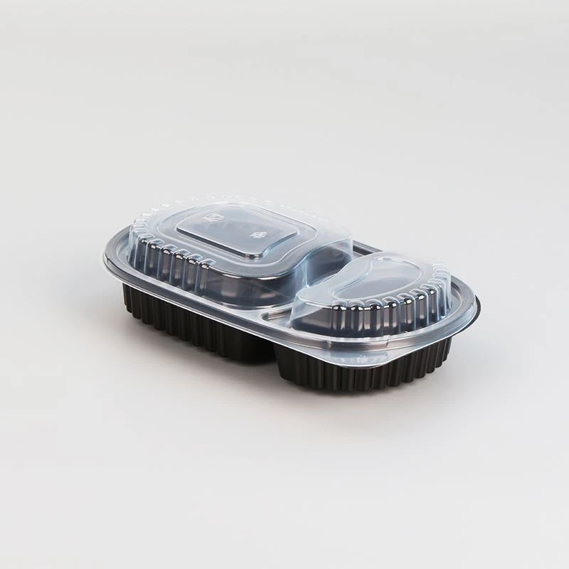 9x9x3 biologiškai skaidus mikrobangų krosnelėje 3 skyrių maisto indas be BPA ...