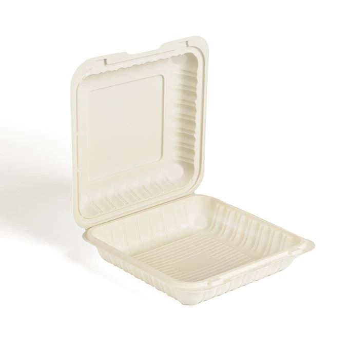9 colių 3 skyrių skaidrus Eco PP plastikas be BPA vienkartinis išsinešimas pa...