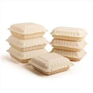 9x6 colių Pp vienkartinis plastikinis indas Mikrobangų krosnelės šaldiklis priešpiečių dėžutės sukraunamas maisto laikymo indas su užrakinamu dangčiu
