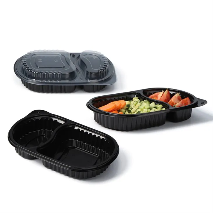 2 skyriai išimti maisto konteineriai