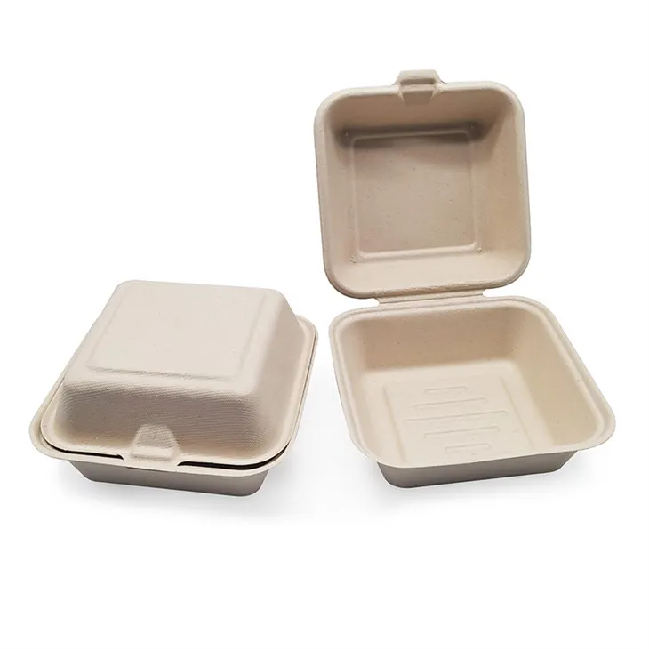 Clamshell popierinis maisto konteineris