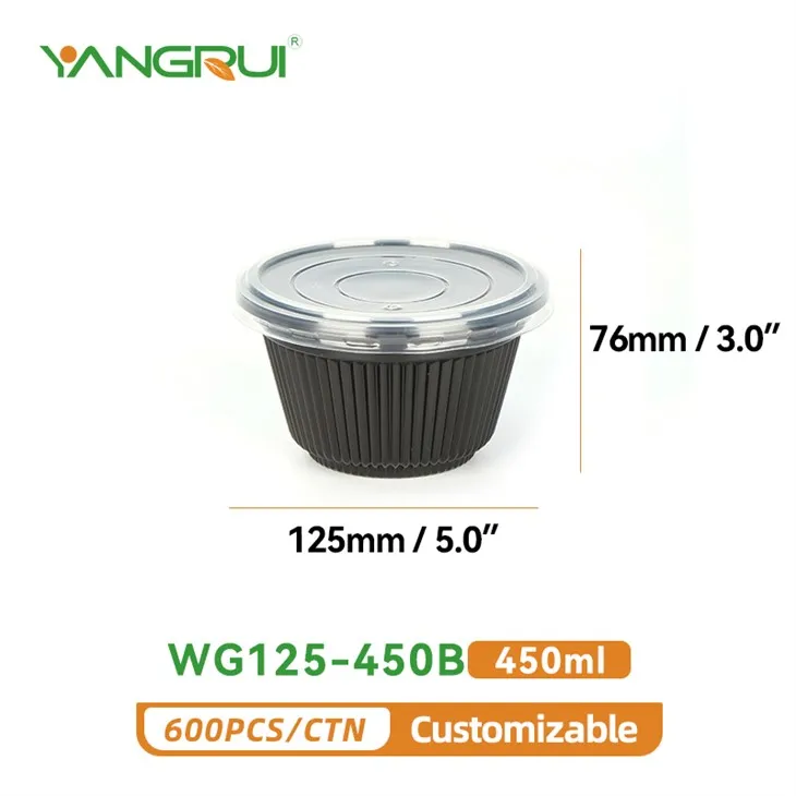 Vienkartinis plastikinis dubuo 450ml