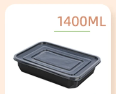 Vienkartiniai maisto konteineriai su 1 skyriumi