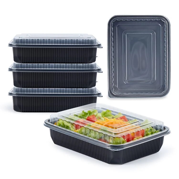 Vienkartiniai plastikiniai maisto konteineriai